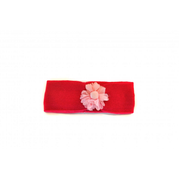 Pink headband with flower