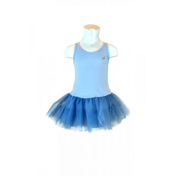 Knitted dress with tutu skirt