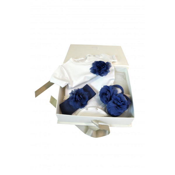 Gift set white and blue