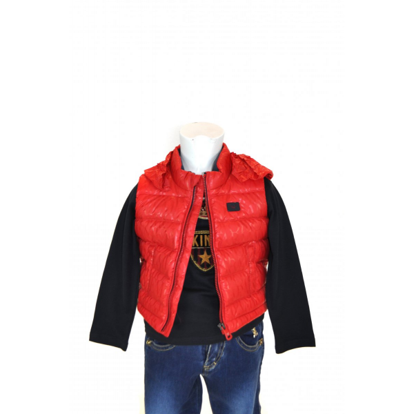 Red vest with down filling