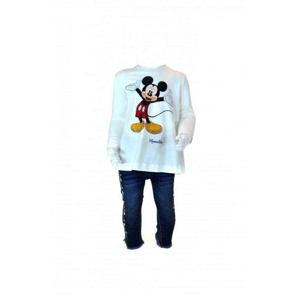 Tunic with the image of "Mickey Mouse" in rhinestones