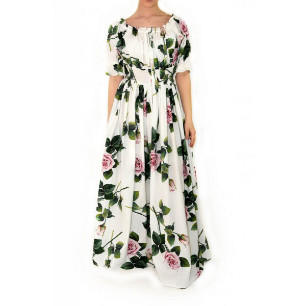 Delicate maxi dress with roses