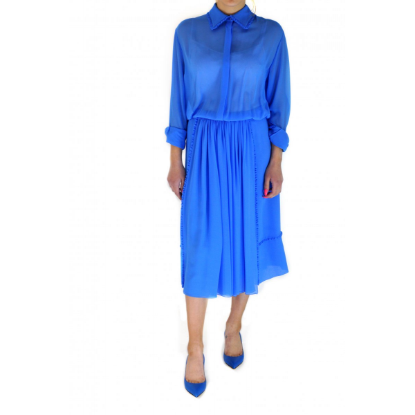 Silk wrap dress