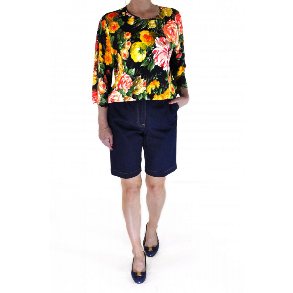 Floral 3/4 Sleeve Blouse