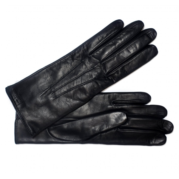 Insulated gloves with decorative stitching