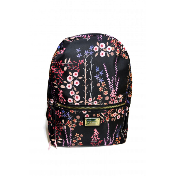 Floral logo backpack