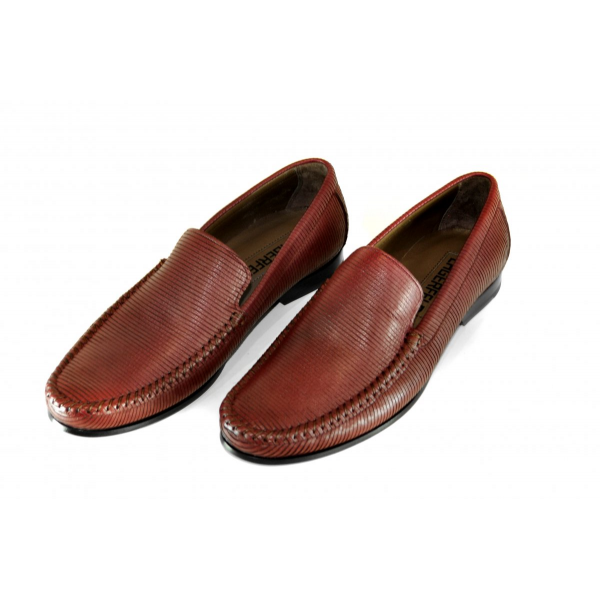 Red loafers
