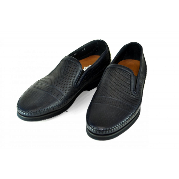 Leather breathable loafers