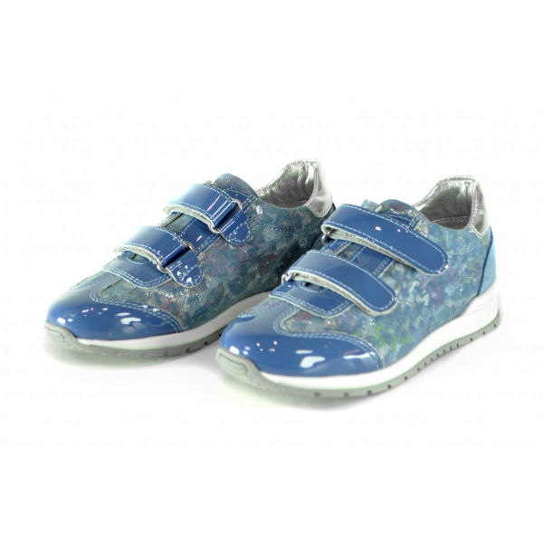 Blue Velcro Sneakers