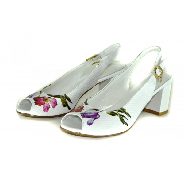 Floral Heeled Sandals
