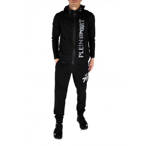 Tracksuit with hood and print
