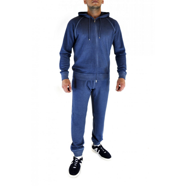 Hooded jersey tracksuit